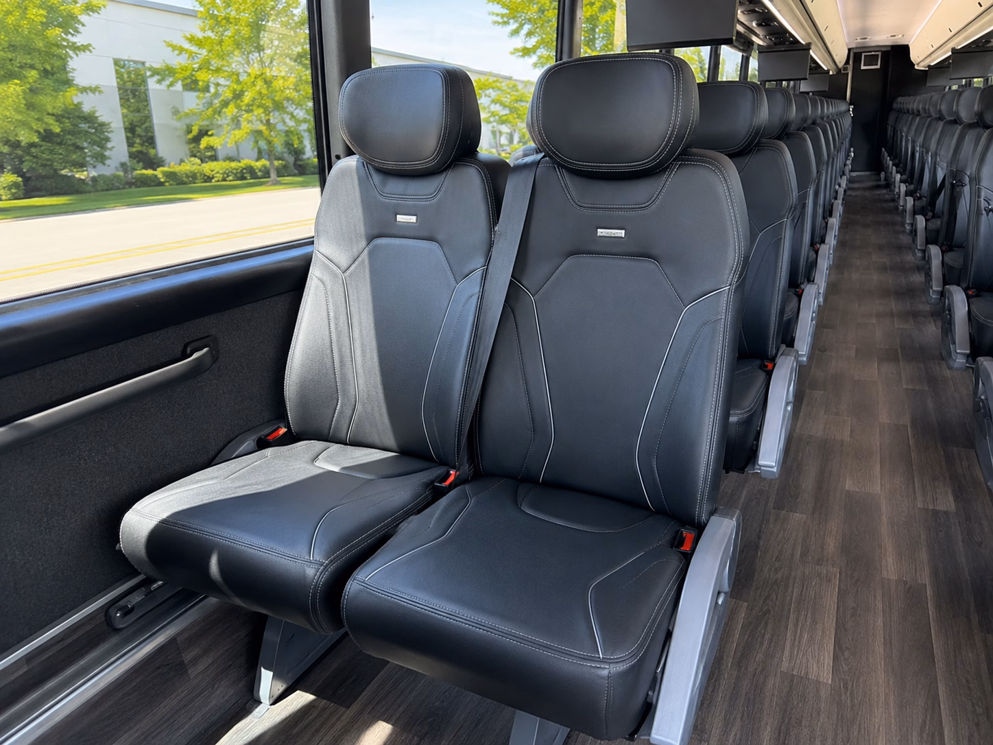 brooklyn park charter bus services interior