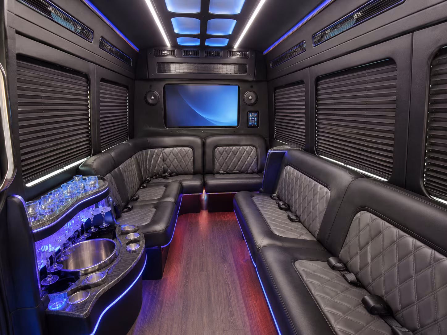 brooklyn park party bus interior