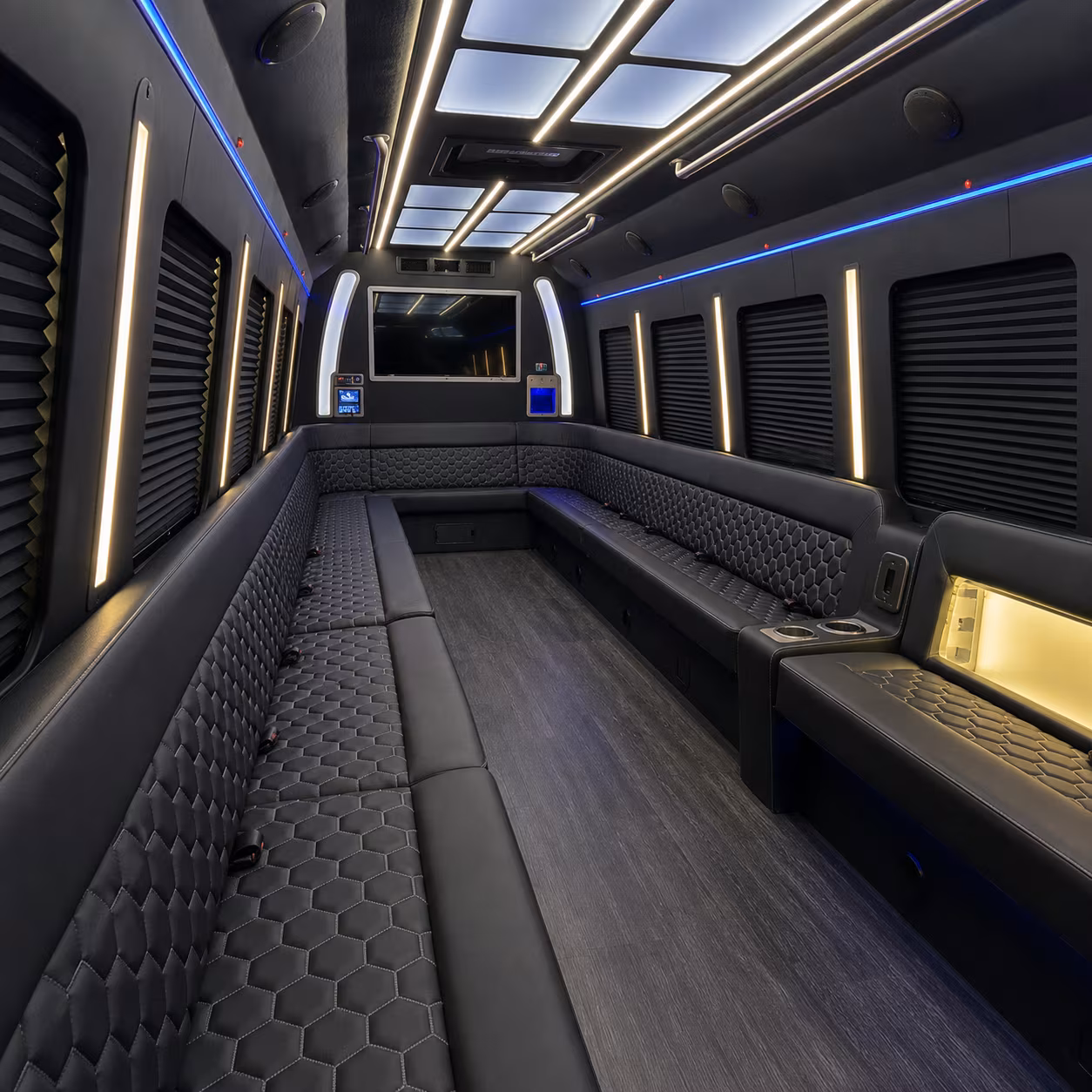 brooklyn park party bus rentals inside